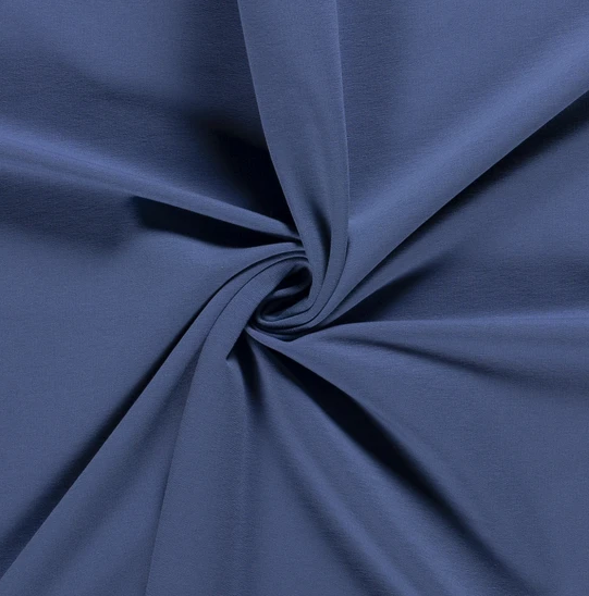 French Terry Uni blau-grau 250 g/m2 1,5m breit ÖkoTex 100