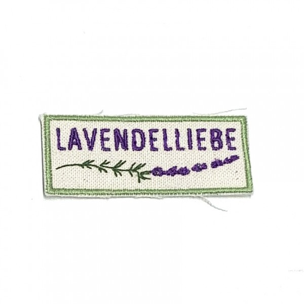 Bügel-Applikation Lavendelliebe violett