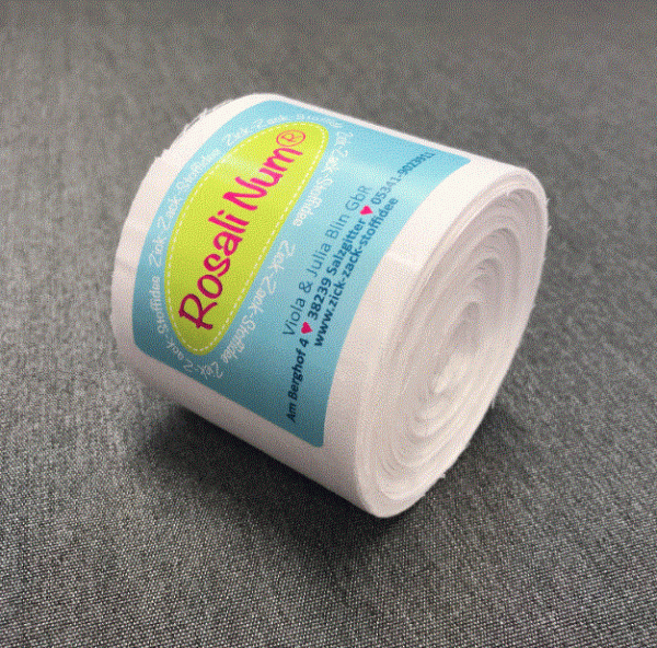 Jelly Roll Basic weiß, 6,5cm breit