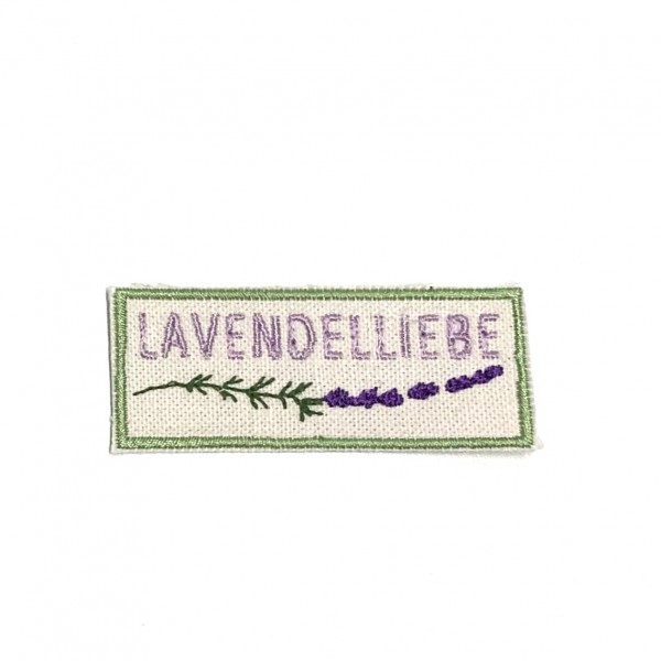 Bügel-Applikation Lavendelliebe flieder