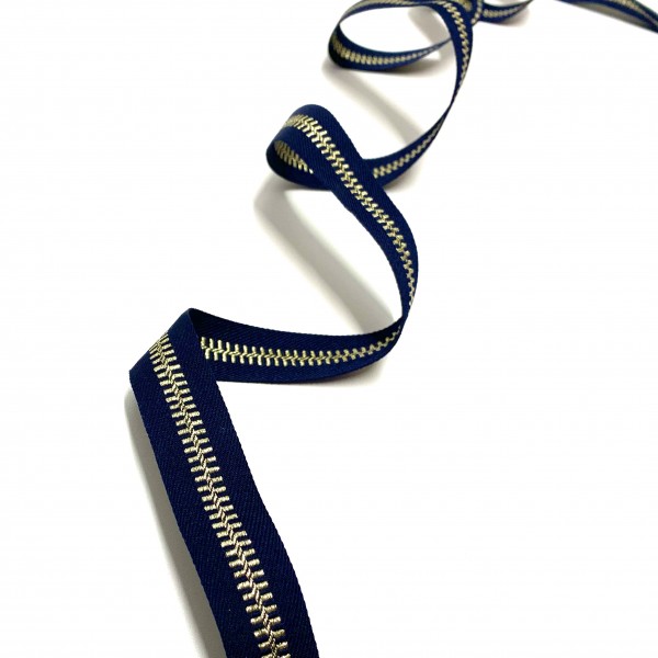 Webband Reißverschluss dunkelblau, ca.20mm breit