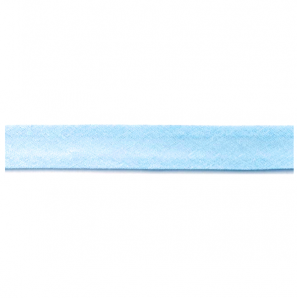 25 m Schrägband 100 % Baumwolle 20mm hellblau