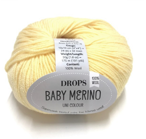 Baby Merino (04) gelb uni