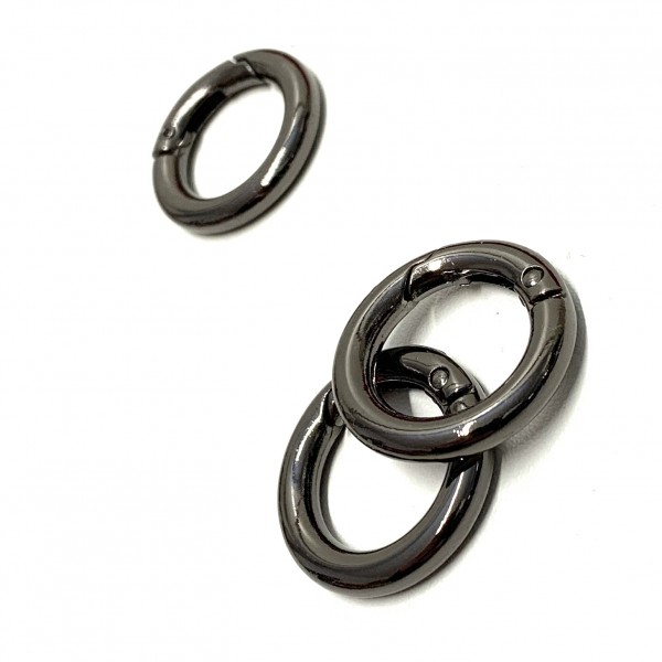 Karabiner-Ring, schwarz,20mm
