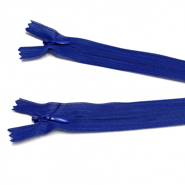 nahtverdeckter Reißverschluss, 60cm, verstellbar, royalblau