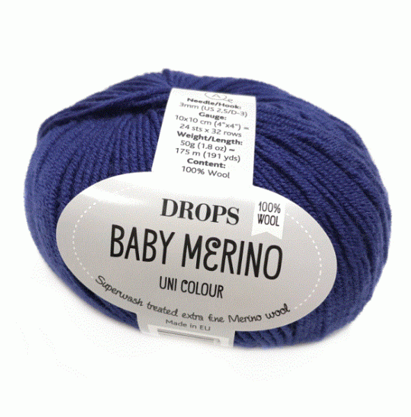 Baby Merino (30) blau uni