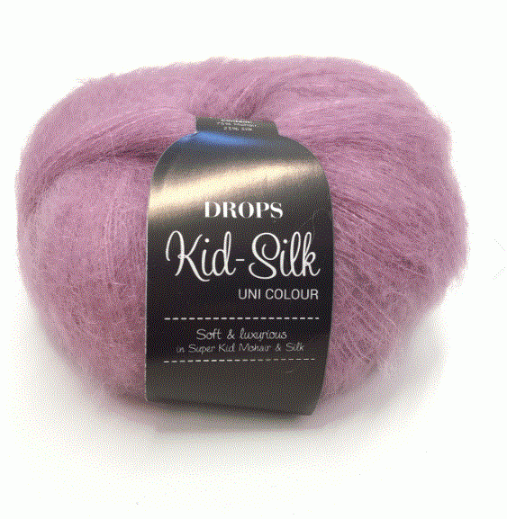 Kid-Silk (04) altrosa-flieder uni